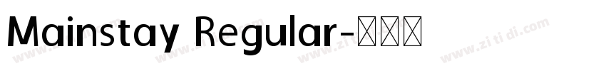 Mainstay Regular字体转换